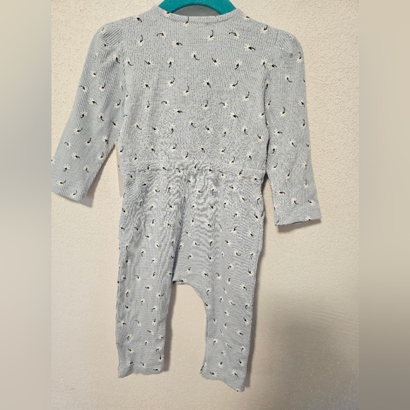 Jessica Simpson Luxe Blue and White One Piece Body Suit Baby Size 6-9 Months - Picture 3 of 7
